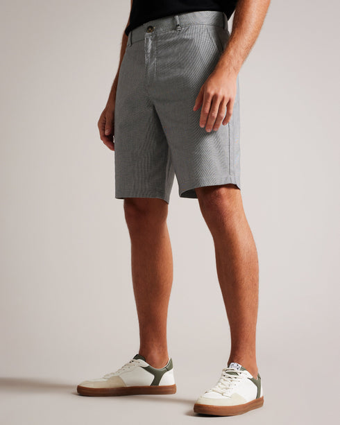 TURA-Shorts-Regular Fit Dogtooth Short- Ted Baker Romania